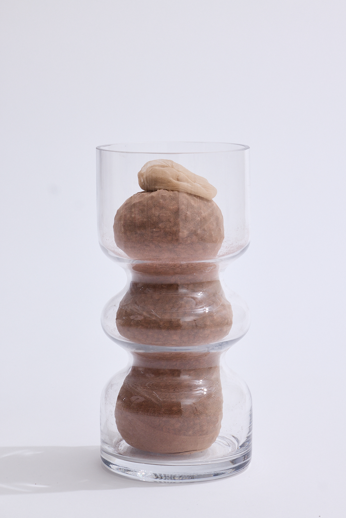 Anima-in anima installation by oneg - glass and mixed media exploring body exterior and interior